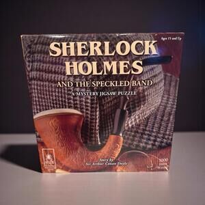 Sherlock Holmes and the Speckled Band; A Mystery Jigsaw Puzzle, 1000 Pieces EUC
